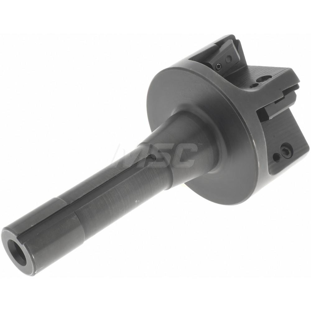 APT Indexable Square-Shoulder End Mill: EM-300-R8 3XR8 SH, 3" Cut Dia, 0.65" Max Depth of Cut, R8 R8 Shank - EM300-R8