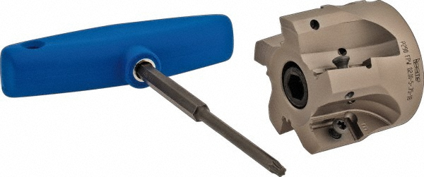 Iscar 63mm Cut Dia, 27mm Arbor Hole Dia, 53mm Max Depth, Indexable Square-Shoulder Face Mill - 3110771