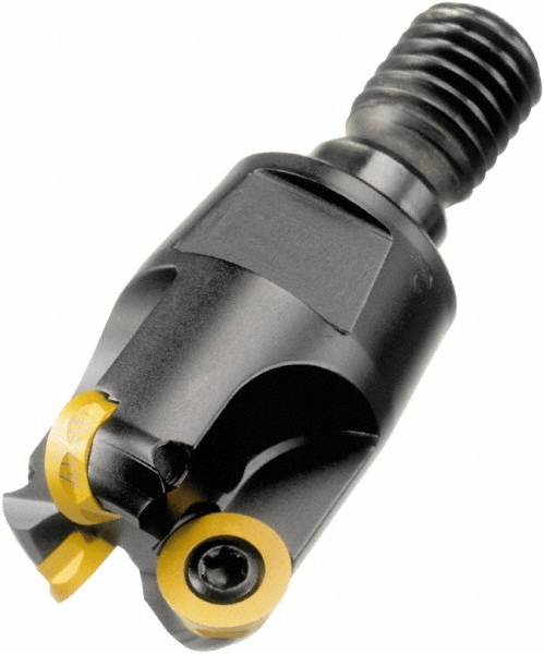 Sandvik Coromant Indexable Copy End Mill: 0.3937 to 0.7874" Cut Dia, 0.1969" Max Depth of Cut, Through Coolant - 6550018