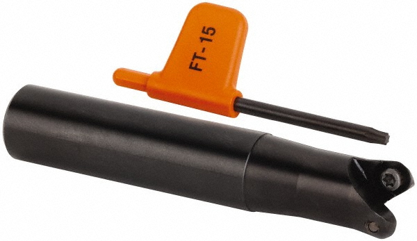 Sandvik Coromant Indexable Copy End Mill: 0.3937 to 0.7874" Cut Dia, 0.1969" Max Depth of Cut, Through Coolant - 6550018