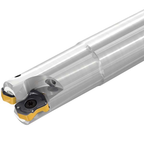 Iscar Indexable High-Feed End Mill: FFX4ED1.2553.0W1.2504, 1-1/4" Cut Dia, 1-1/4" Shank Dia, Weldon Flat Shank - 3336701