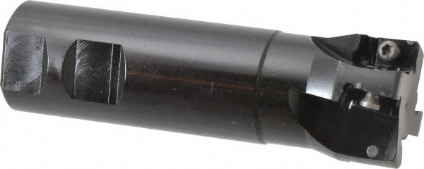 Widia Indexable Square-Shoulder End Mill: VSM490D150Z04W125XN15, 0.5906" Max Depth of Cut, 1-1/4" Dia Weldon Flat Shank - 5710592