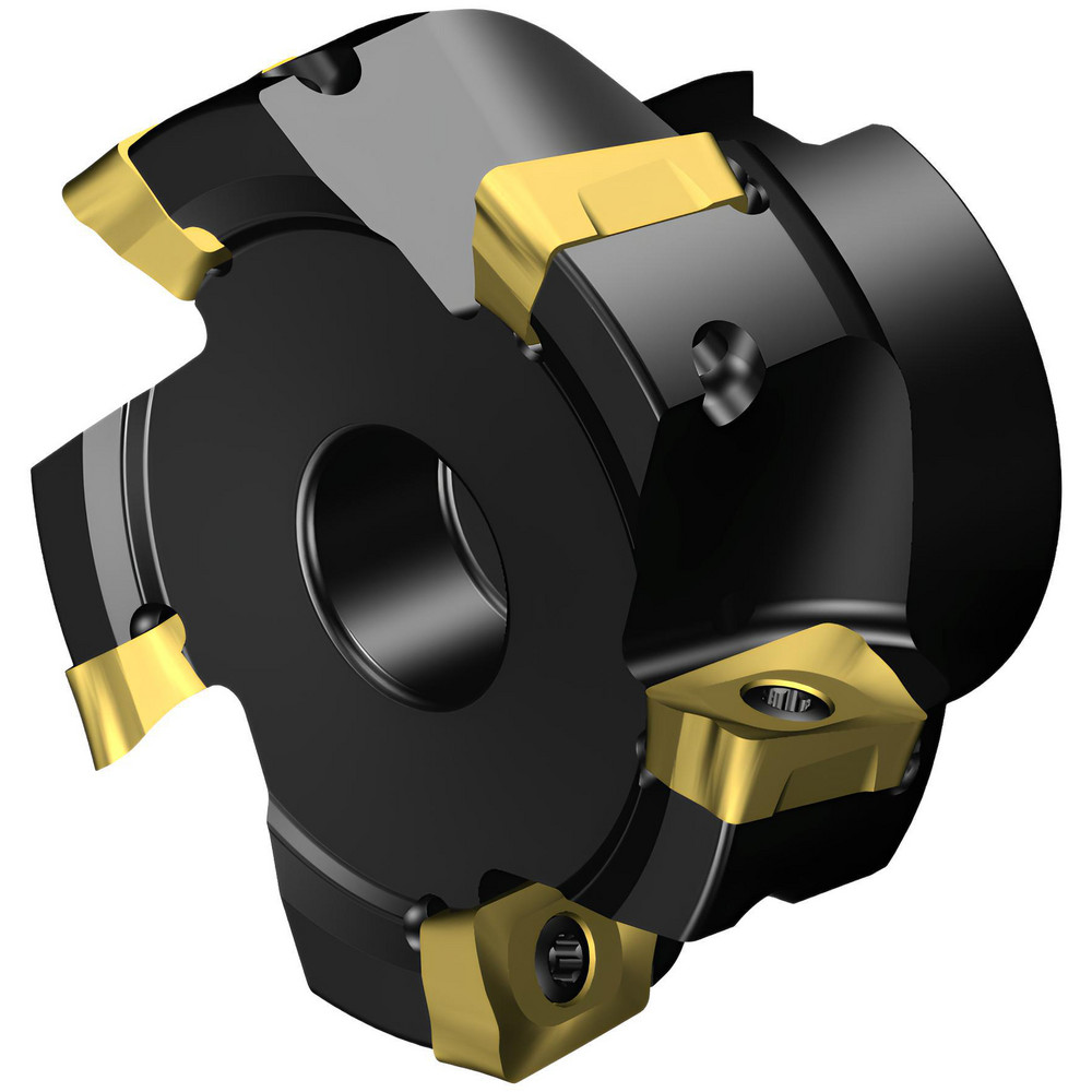 Seco 66mm Cut Dia, 27mm Arbor Hole Dia, 9mm Max Depth, Indexable Square-Shoulder Face Mill - 02969081