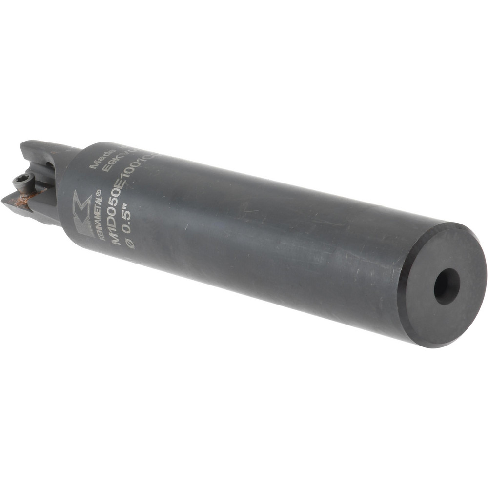 Kennametal Indexable Square-Shoulder End Mill: M1D050E1001C062L350, 1/2" Cut Dia, 0.404" Max Depth of Cut, 5/8" Dia Cylindrical Shank - 3742518
