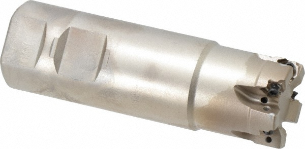 Ceratizit Indexable Square-Shoulder End Mill: C491.125.R.0212B150EF, 1-1/4" Cut Dia, 0.315" Max Depth of Cut, 1-1/4" Dia Weldon Flat Shank - 5877452502