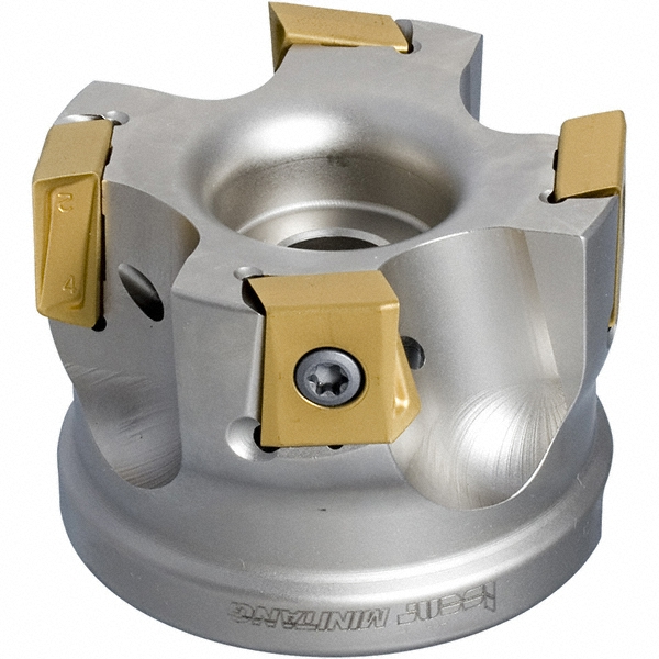 Iscar 2-1/2" Cut Dia, 1" Arbor Hole Dia, 0.63" Max Depth, Indexable Square-Shoulder Face Mill - 3105213
