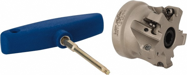 Iscar 3" Cut Dia, 1" Arbor Hole Dia, 0.39" Max Depth, Indexable Square-Shoulder Face Mill - 3102080