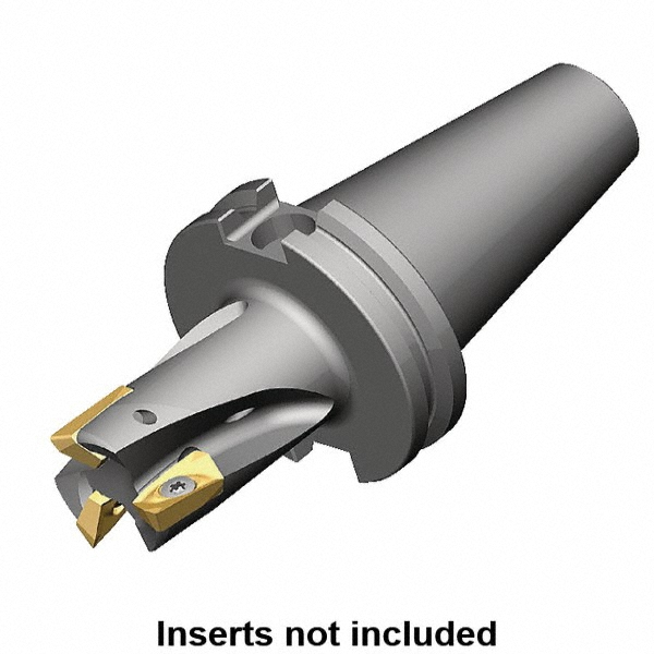 Kennametal Indexable Square-Shoulder End Mill: M1D125E1803CV40L288, 1-1/4" Cut Dia, 0.71" Max Depth of Cut, CAT 40 Taper Shank - 2267551