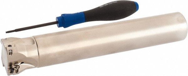 Seco Indexable Square-Shoulder End Mill: R217.69-01.50-0-10-4A, 1-1/2" Cut Dia, 0.354" Max Depth of Cut, 1-1/4" Dia Cylindrical Shank - 02773425