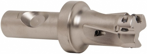 Kennametal Indexable Square-Shoulder End Mill: M1D100E1004C075L480, 1" Cut Dia, 10.03 mm Max Depth of Cut, 3/4" Dia Cylindrical Shank - 3897780