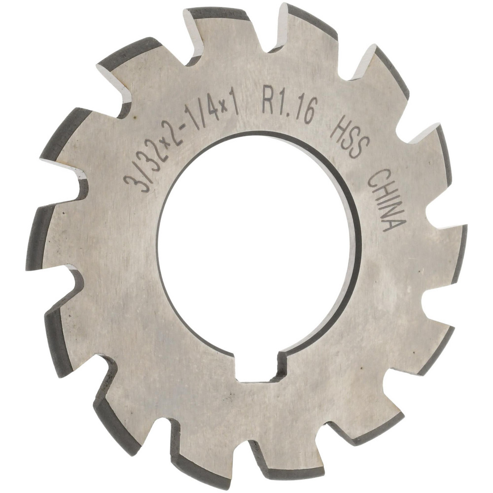 Cutting Tool Technologies 1-1/4" Dia, 0.55" Max Depth, 1-1/4" Shank Dia, Indexable Convex Radius Cutter - VEX670C
