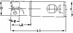 Cutting Tool Technologies 1-1/4" Dia, 0.55" Max Depth, 1-1/4" Shank Dia, Indexable Convex Radius Cutter - VEX670C