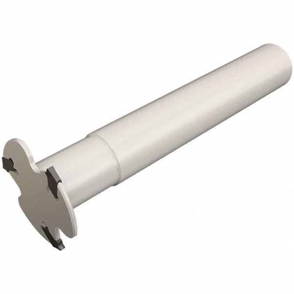 Iscar Indexable Slotting Cutter: 0.2760" Cutting Width, Weldon Connection, 0.6300" Shank Dia, 3.7800" Shank Length, Right Hand - 3106148