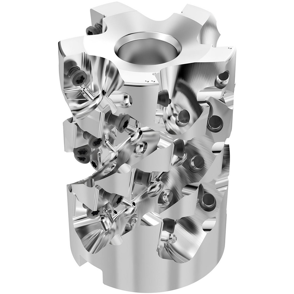 Iscar 63mm Cut Dia, 27mm Arbor Hole Dia, 69mm Max Depth, Indexable Square-Shoulder Face Mill - 3107274