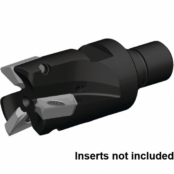 Widia Indexable Square-Shoulder End Mill: 12393060800, 80 mm Cut Dia, 29 mm Max Depth of Cut, Modular Connection Shank - 2021433