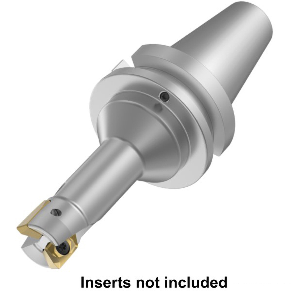 Kennametal Indexable Square-Shoulder End Mill: M1D300E1805S100L175R, 3" Cut Dia, 15.97 mm Max Depth of Cut, BT40 Taper Shank - 6117617