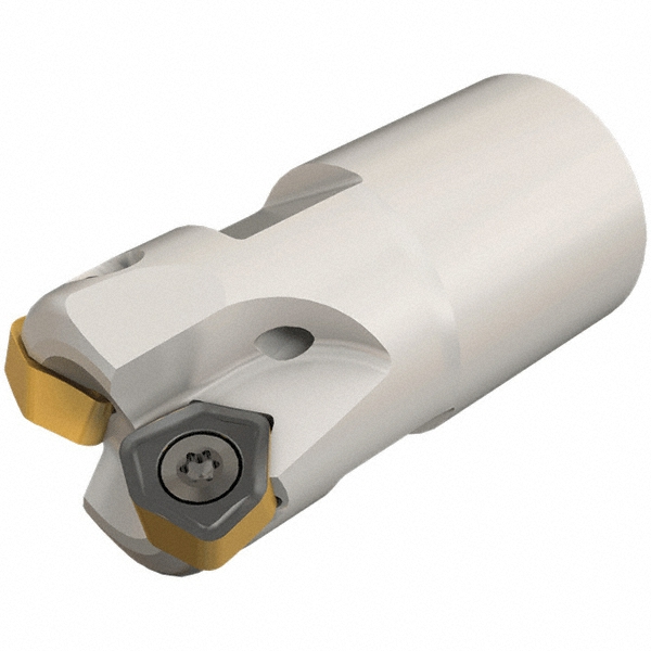 Kennametal Indexable High-Feed End Mill: 16Y02R025M08SWP03, 16.00 mm Cut Dia, Modular Connection Shank - 3331550