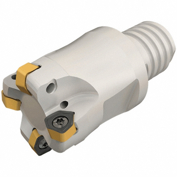 Kennametal Indexable High-Feed End Mill: 16Y02R025M08SWP03, 16.00 mm Cut Dia, Modular Connection Shank - 3331550