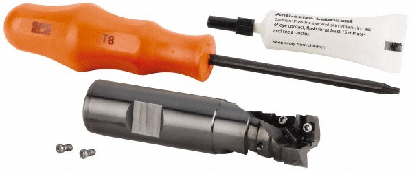 Kennametal Indexable Square-Shoulder End Mill: KDMR25S25220, 25 mm Cut Dia, 28 mm Max Depth of Cut, 25 mm Dia Cylindrical Shank - 3587065