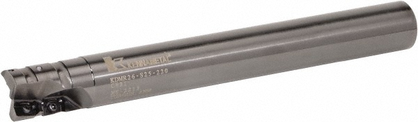 Kennametal Indexable Square-Shoulder End Mill: KDMR25S25220, 25 mm Cut Dia, 28 mm Max Depth of Cut, 25 mm Dia Cylindrical Shank - 3587065