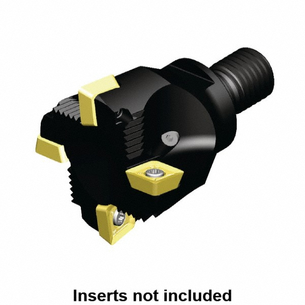 Kennametal 1-1/2" Cut Dia, 11mm Max Depth of Cut, 1-1/4" Shank Diam,Indexable Plunge End Mill - 3107215