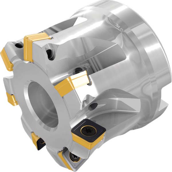 Iscar Indexable High-Feed Face Mill: 32.6 to 40 mm Cut Dia, 16 mm Arbor Hole - 3336687