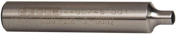 Seco Replaceable Tip Milling Shank: Series Minimaster, 25 mm Projection, 1/2" 90 ° Shank - 00096108