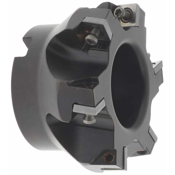 Kennametal Indexable Square-Shoulder Face Mill:  KSSISR500SD430M6,  5'' Cut Dia,  1.5000" Arbor Hole Dia,  0.3610" Max Cutting Depth - 1024964
