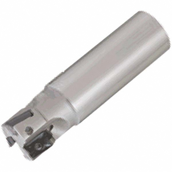 Tungaloy Indexable Square-Shoulder End Mill: EPO18R100U0100W02L, 1" Cut Dia, 0.657" Max Depth of Cut, 1" Dia Weldon Flat Shank - 3016776