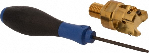Seco Indexable Copy End Mill: 1.181" Cut Dia, Through Coolant - 02949612