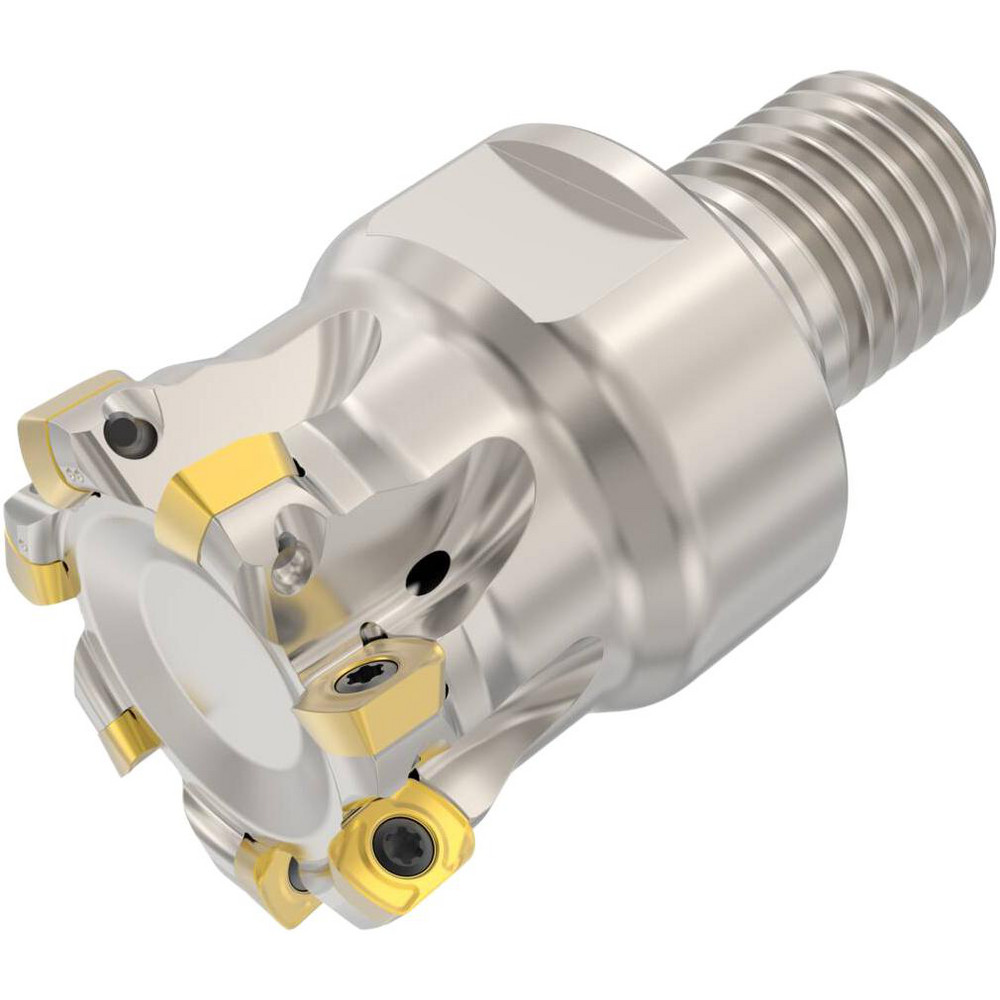 Seco Indexable High-Feed End Mill: R2172101.5020RELP06.7A, 1" Cut Dia, Modular Connection Shank - 02928069