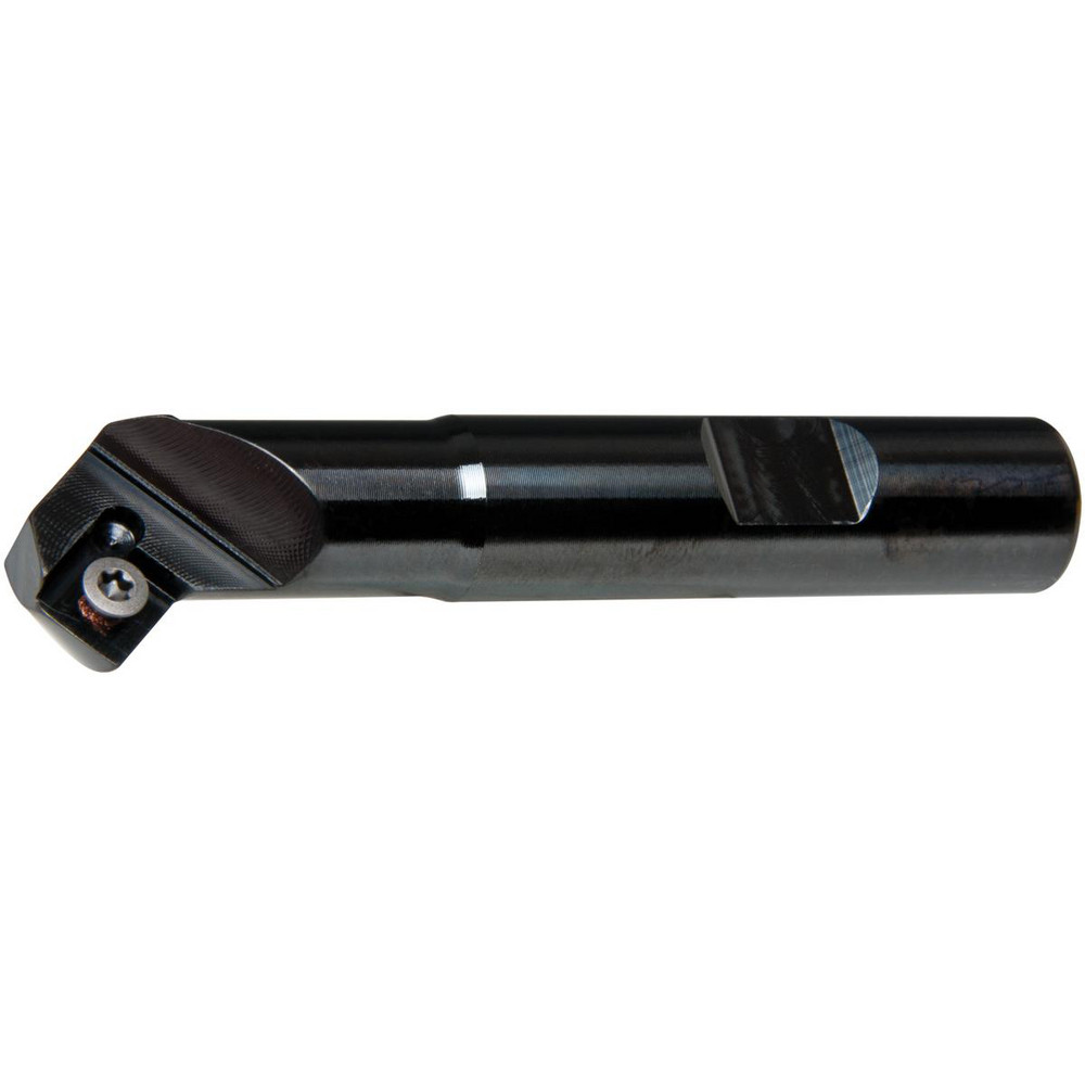 Kennametal 45° Lead Angle, 0.95" to 1.387" Cut Dia, Indexable & Chamfer End Mill - 1023677