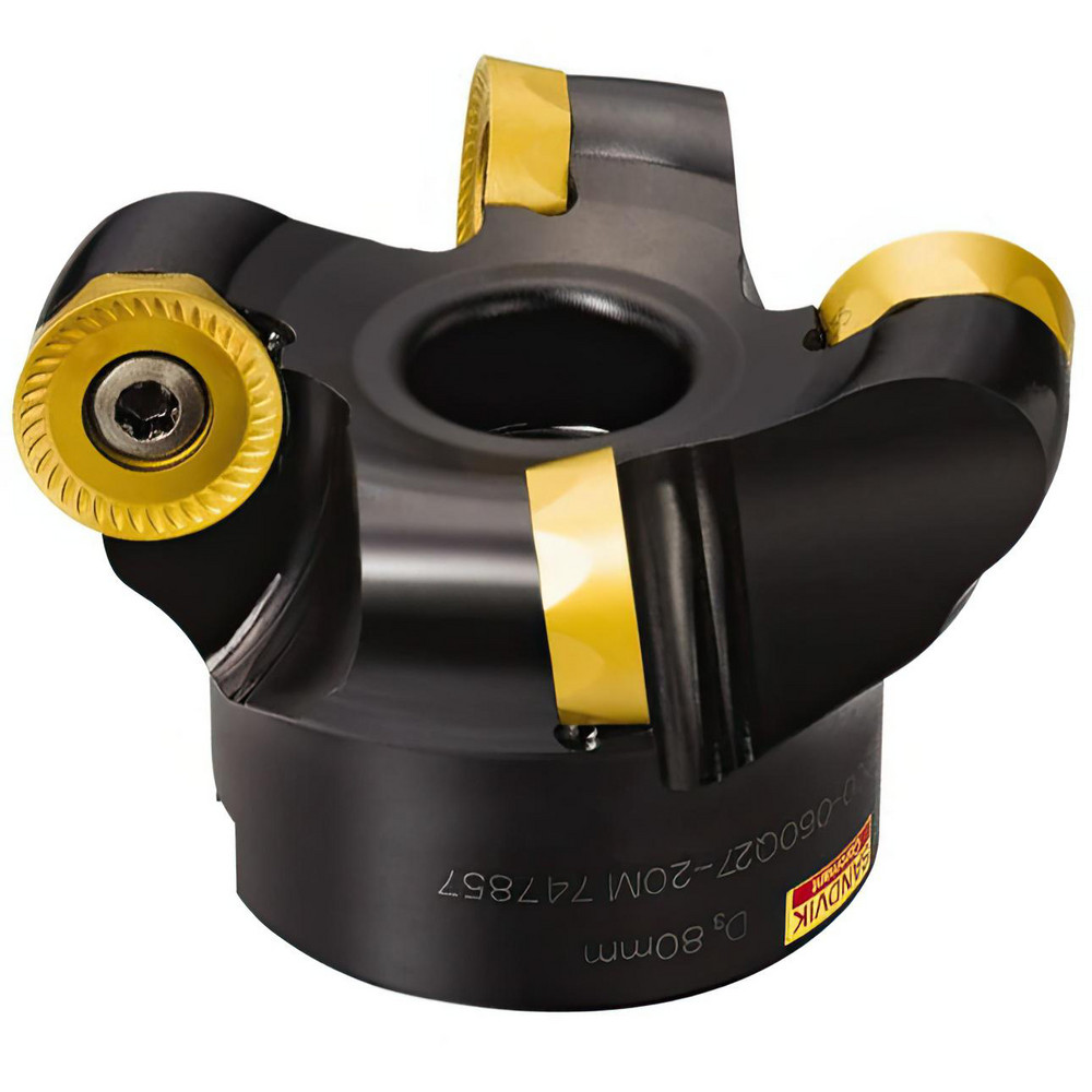 Sandvik Coromant Indexable High-Feed Face Mill: 0.8661" Arbor Hole - 5742637