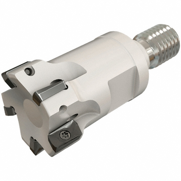 Iscar Indexable Square-Shoulder End Mill: HPE90AND122MMT08, 12 mm Cut Dia, 7.7 mm Max Depth of Cut, T08 Modular Connection Shank - 3103683