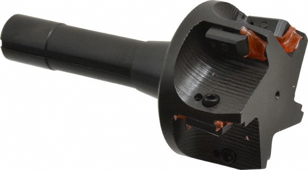 APT 15° Lead Angle, 3" Cut Dia, 1-1/4" Shank Dia, Indexable & Chamfer End Mill - QM30-125