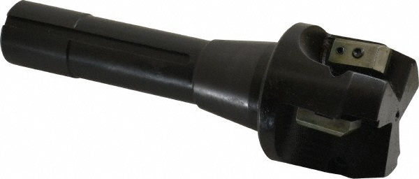 APT 15° Lead Angle, 3" Cut Dia, 1-1/4" Shank Dia, Indexable & Chamfer End Mill - QM30-125