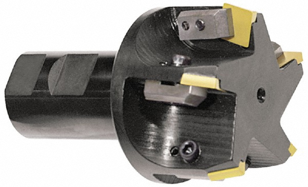 APT 15° Lead Angle, 3" Cut Dia, 1-1/4" Shank Dia, Indexable & Chamfer End Mill - QM30-125