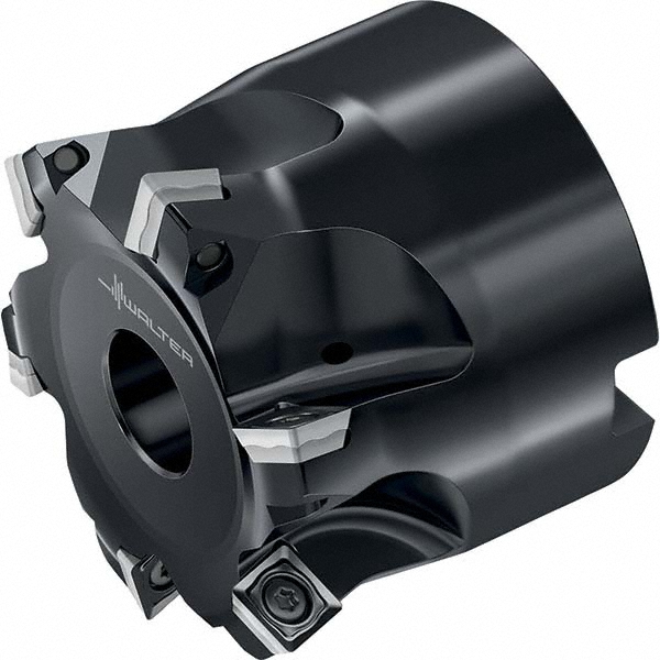 Seco Indexable High-Feed Face Mill: 35.7 to 52 mm Cut Dia, 22 mm Arbor Hole - 10097566