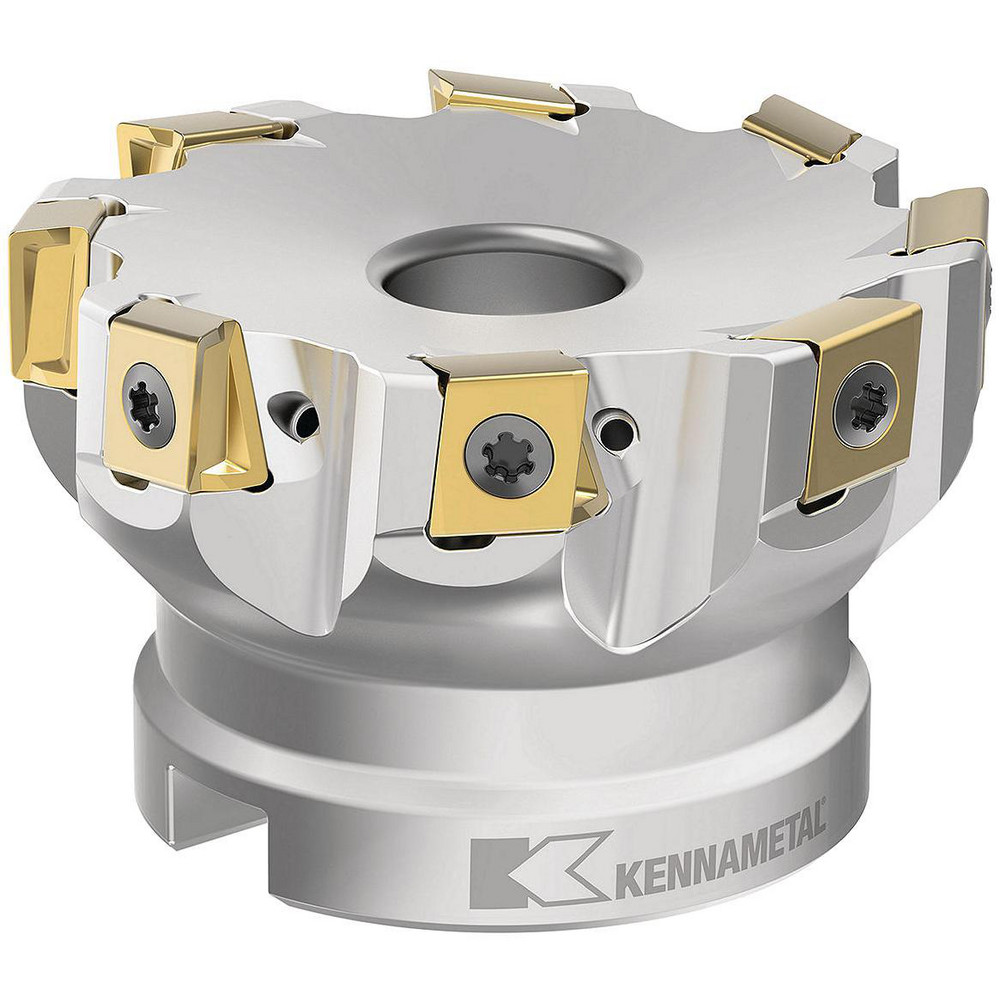 Kennametal 124.97mm Cut Dia, 1-1/2" Arbor Hole, 6.6mm Max Depth of Cut, 45° Indexable Chamfer & Angle Face Mill - 1817935