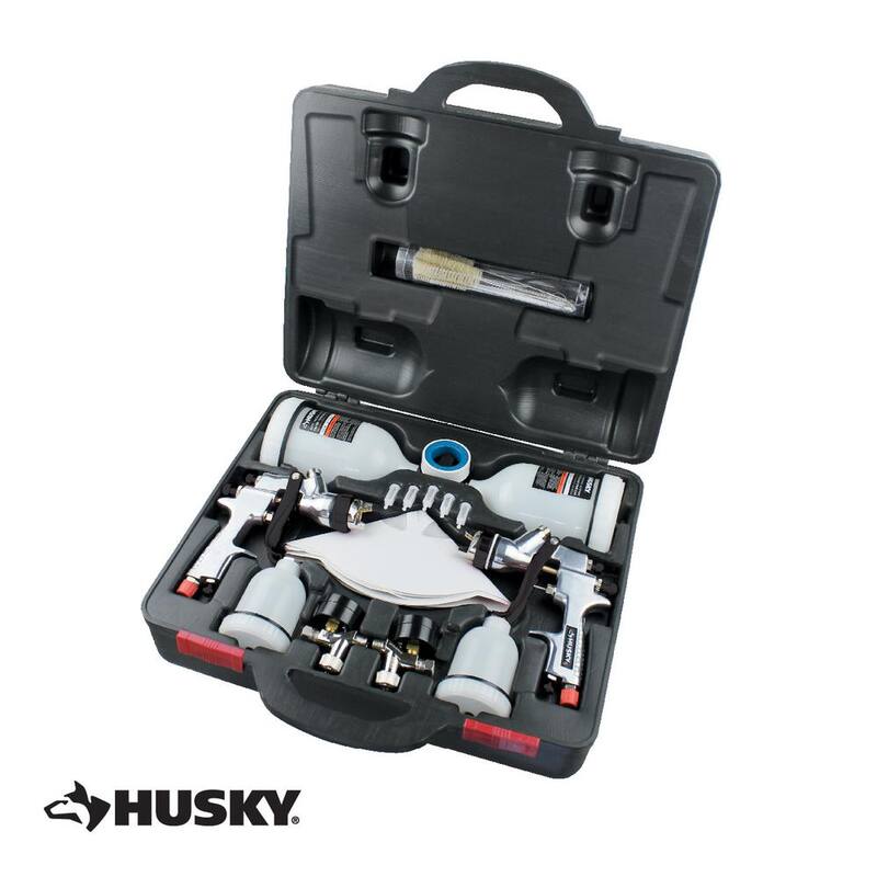 Husky HVLP and Standard Gravity Feed Spray Gun Kit - HDK00600SG