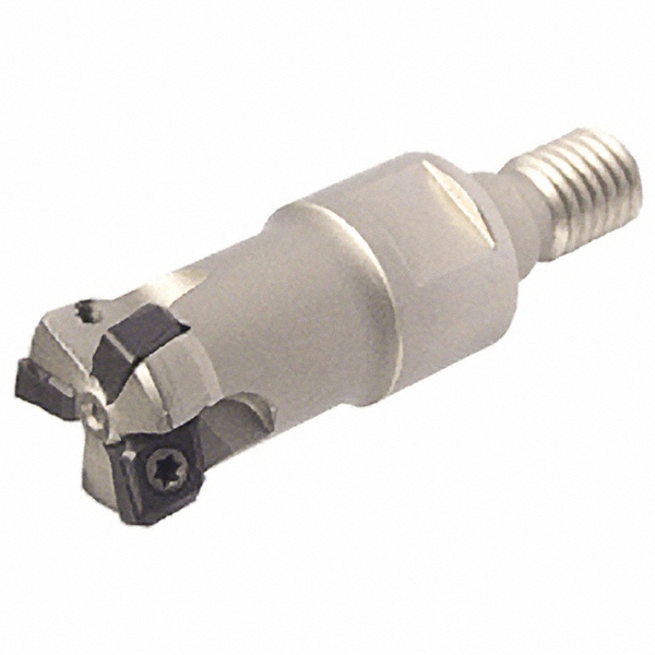 Iscar Indexable Copy End Mill: 0.53 to 1" Cut Dia, 0.295" Max Depth of Cut, Through Coolant - 3106161