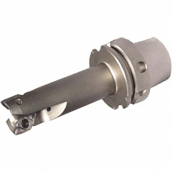Iscar Indexable Square-Shoulder End Mill: HM90EAL32L100HSK63A16, 32 mm Cut Dia, 15.8 mm Max Depth of Cut, HSK-A63 Taper Shank - 3103162