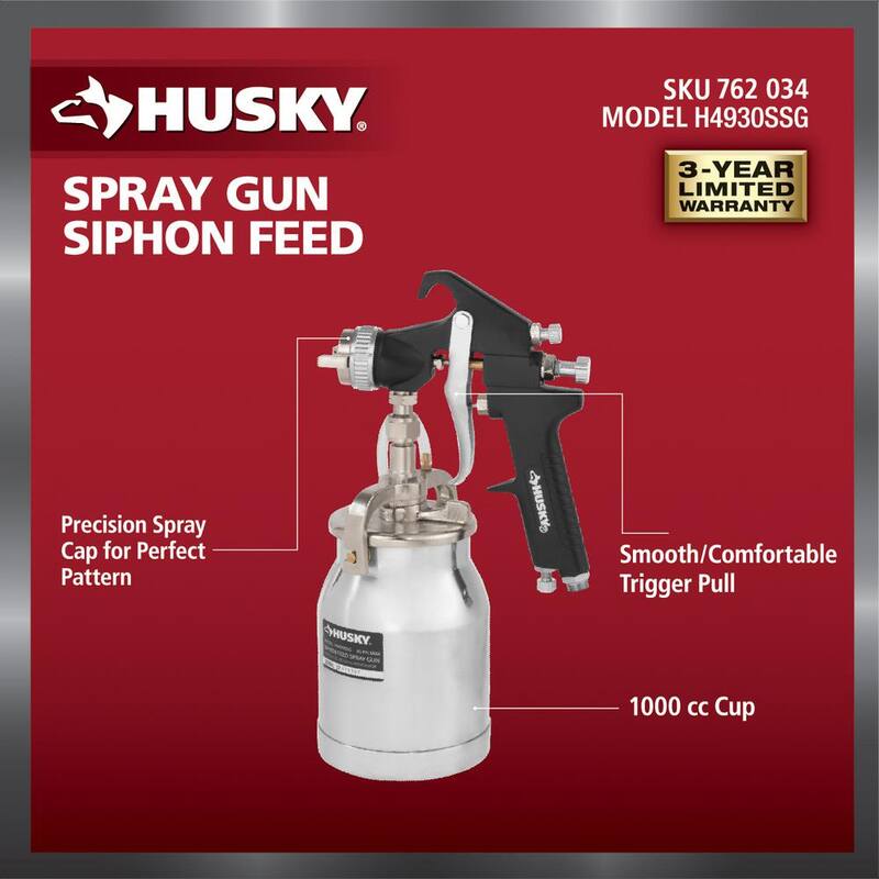 Husky Siphon Feed Spray Gun - H4930SSG