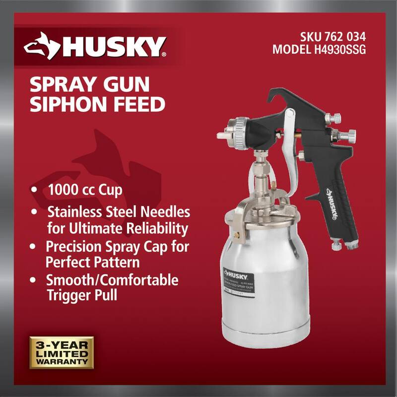 Husky Siphon Feed Spray Gun - H4930SSG