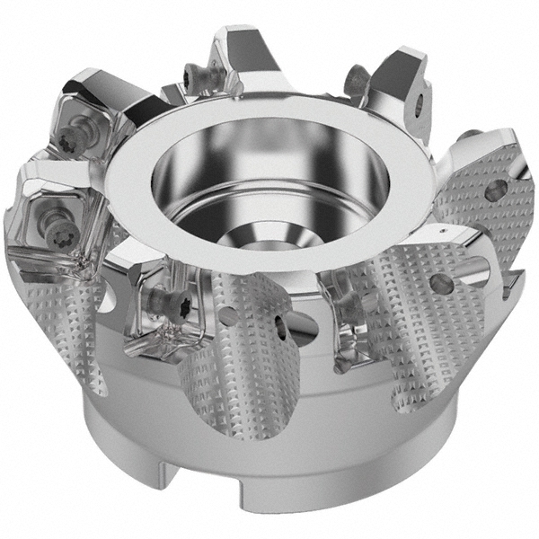Seco 3" Cut Dia, 1" Arbor Hole, 0.315" Max Depth of Cut, 71° Indexable Chamfer & Angle Face Mill - 03241918