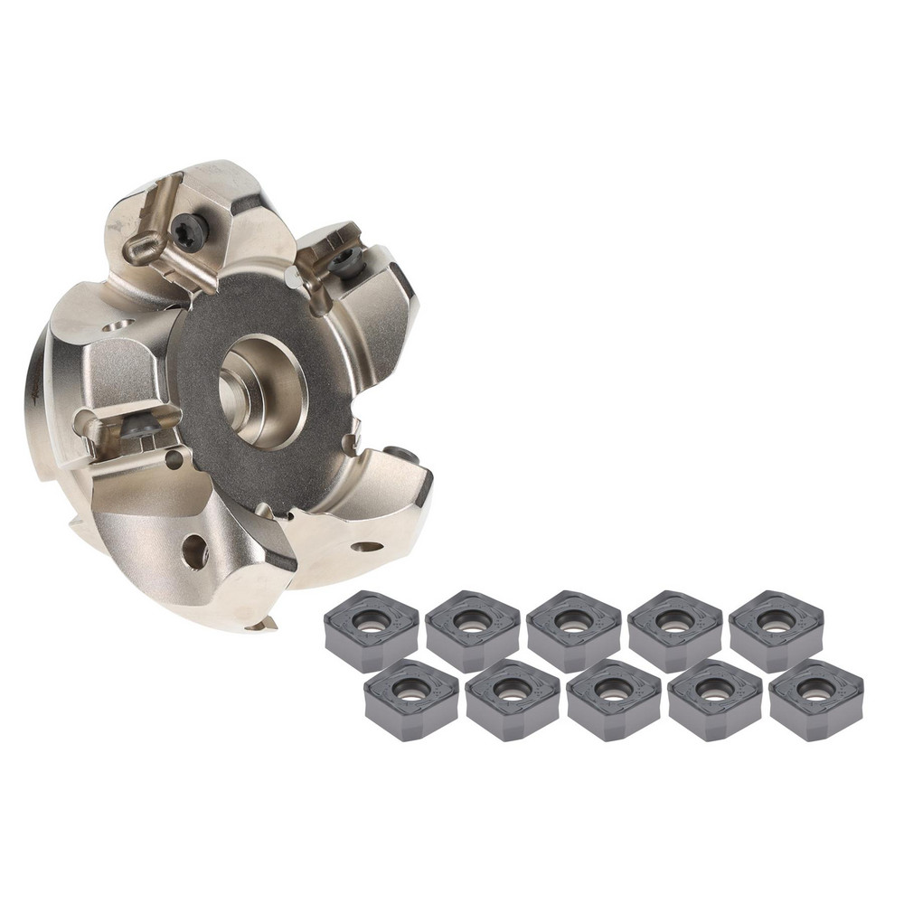 Accupro Indexable Chamfer & Angle Face Mills: Minimum Cutting Diameter (Decimal Inch): 2.5000; Minimum Cutting Diameter (Inch): 2-1/2 - 07073141/54054705