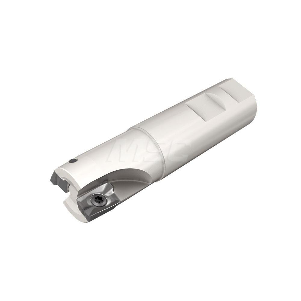Kennametal Indexable Square-Shoulder End Mill: M1D100E1004CM12, 1" Cut Dia, M12 Modular Connection Shank - 3742514