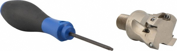 Iscar Indexable Square-Shoulder End Mill: P290EPWD1.50-4-M16-18, 1-1/2" Cut Dia, 0.708" Max Depth of Cut, M16 Modular Connection Shank - 3110798