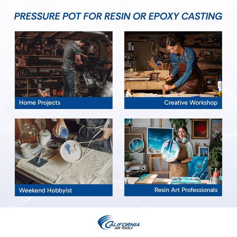 California Air Tools 2.5 Gal. 255C Pressure Pot for Casting - 255C