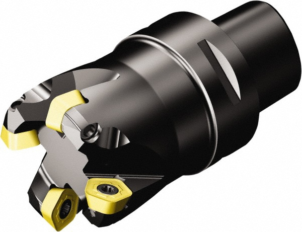 Sandvik Coromant 1.9016" Cut Dia, 1.9685" Arbor Hole, 0.0787" Max Depth of Cut, 19° Indexable Chamfer & Angle Face Mill - 6289917